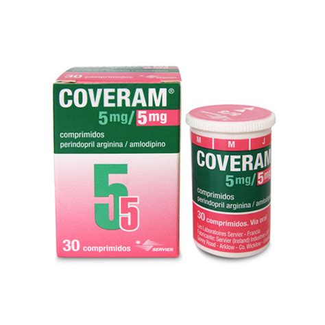 COVERAM 5 5 MG FCO X 30 COMP Farmavida Droguería Online Salud y