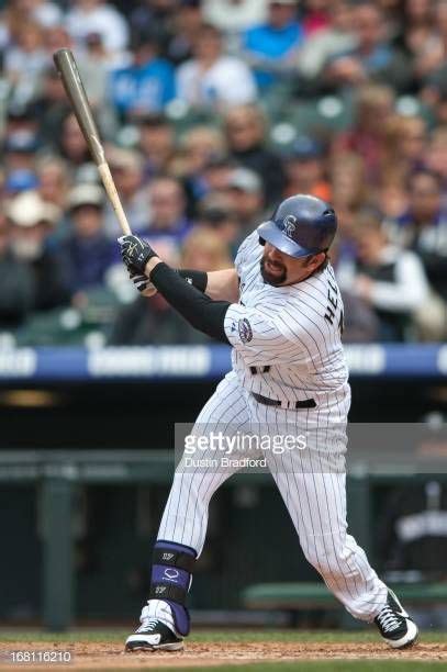 Todd Helton Of The Colorado Rockies Singles In The Fourth Inning Of A