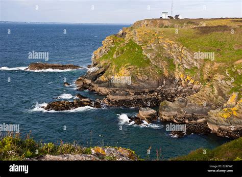 France Morbihan Ile De Groix Pointe De Pen Men Nature Reserve Stock