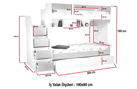 Setaymobilya Ranza Cesur Ceviz Ranza Adet Comfort Yatak Setay