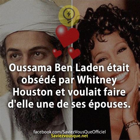 Oussama Ben Laden Tait Obs D Par Whitney Houston Et Voulait Faire D