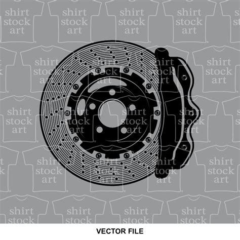 Engine Hot Rod Twin Engine Brake Pads T Shirt Stock Art