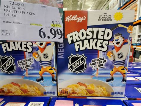 724000 Kellogg S Frosted Flakes 1 41 Kg 2 00 Instant Savings Expires On 2020 10 04 6 99 Costco