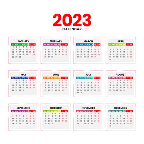 Calendrier 2023 Vecteur Vert Png 2023 Calendrier Calendrier 2023 Porn