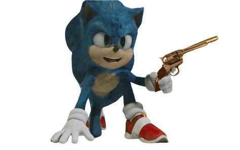 Sonic with a gun by DracoAwesomeness on DeviantArt