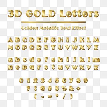 Alphabet Letter Font Vector Hd Images D Gold Letters Alphabets A To Z