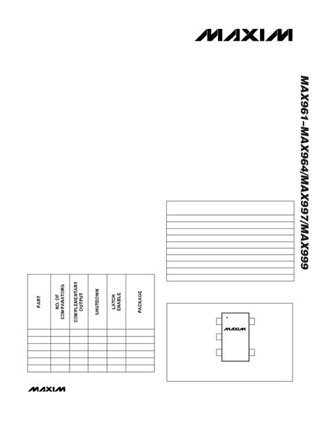 Max Ese Datasheet Pages Maxim Single Dual Quad Ultra High