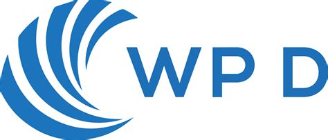 WPD letter logo design on white background. WPD creative circle letter ...