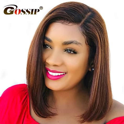 Short Human Hair Wigs Bob Wig Lace Front Human Hair Wigs For Black Women Brazilian Straight Bob