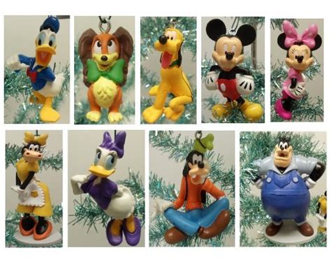 Mickey Mouse Clubhouse Deluxe 9 Piece Holiday Christmas Tree Ornament ...