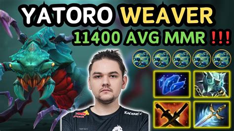 Yatoro Weaver Hard Carry Highlights Avg Mmr Pub Ez Game For