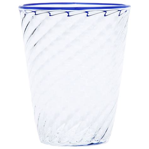 Set Of Five Campbell Rey Octagonal Striped Murano Tumblers For Sale At 1stdibs Campbell Rey