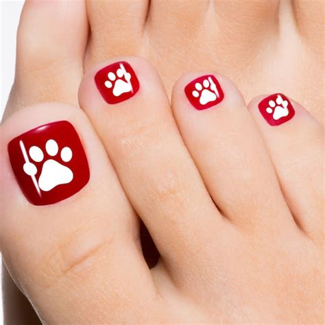 Paw Print Nail Decal Etsy