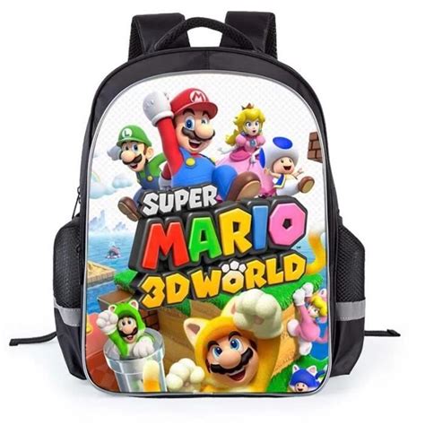 Comme Montr Pouces Sac D Cole Super Mario Bros Pour Enfants