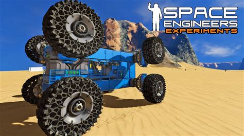 Space Engineers Experiments Wheels On Top And Bottom Youtube