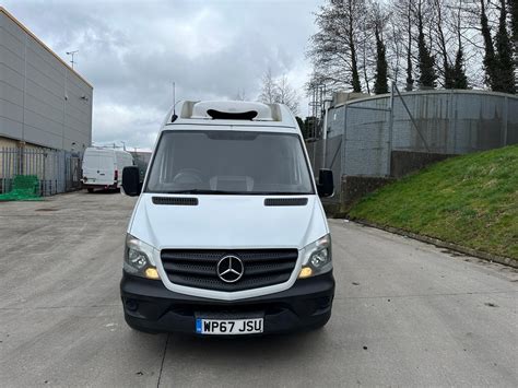 2017 67 REG MERCEDES BENZ SPRINTER 314 CDI MWB FRIDGE VAN WHITE MANUAL