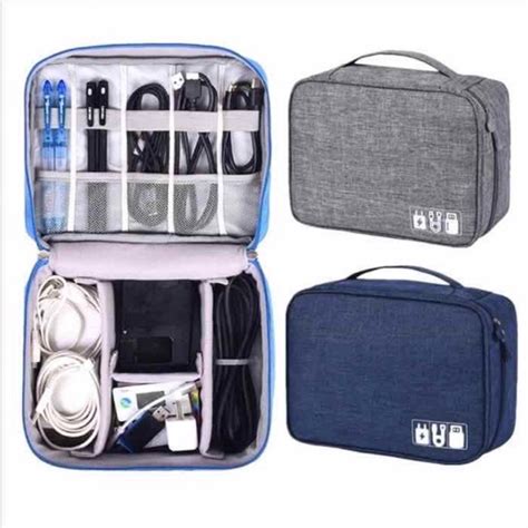 Jual Travel Pouch Organizer Cable Gadget Bag Tas Kabel Charger Usb