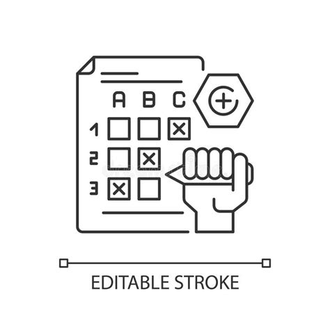 Icono Lineal Perfecto Para P Xel De Selecci N M Ltiple Ilustraci N Del