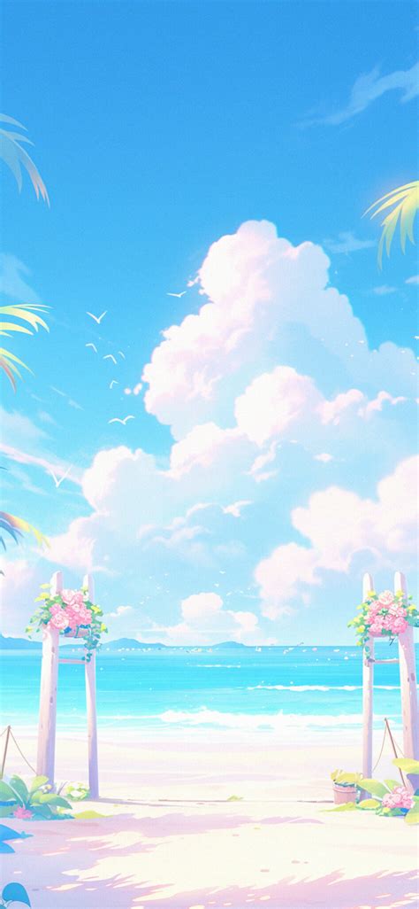 Beautiful Summer Beach Anime Wallpapers Summer Wallpapers 4k