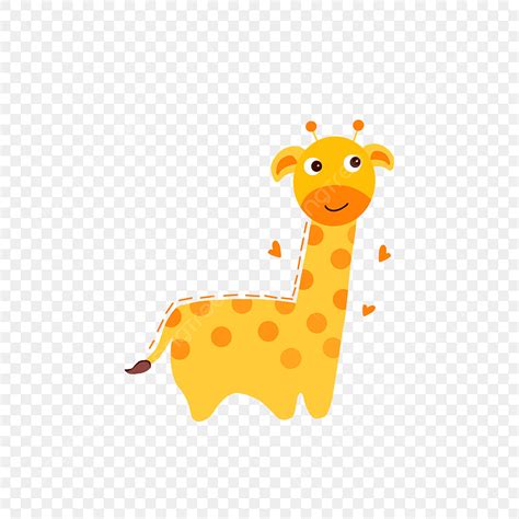 Hand Drawn Elements Png Image Original Hand Drawn Cartoon Giraffe