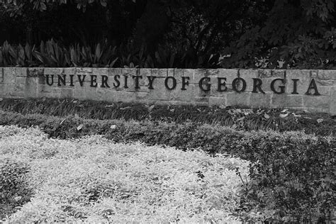 University of Georgia sign in black and white #2 Photograph by Eldon ...