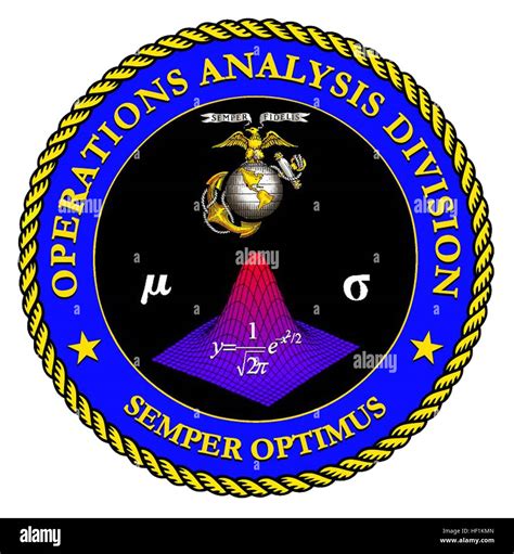 Marine Corps Operations Analysis Division logo 01 Stock Photo - Alamy