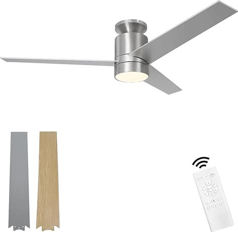 Flybull Ceiling Fan With Lights And Remote 52 Low Profile Ceiling Fan