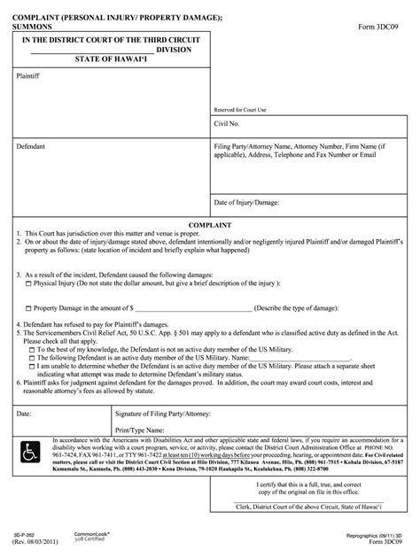 Hawaii Small Claims Forms For Court Us Legal Forms Fill Out And Sign