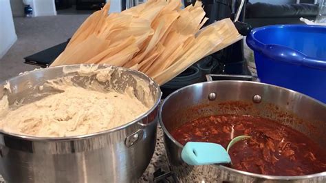 How To Make Pork Tamales In Red Chili Sauce Youtube