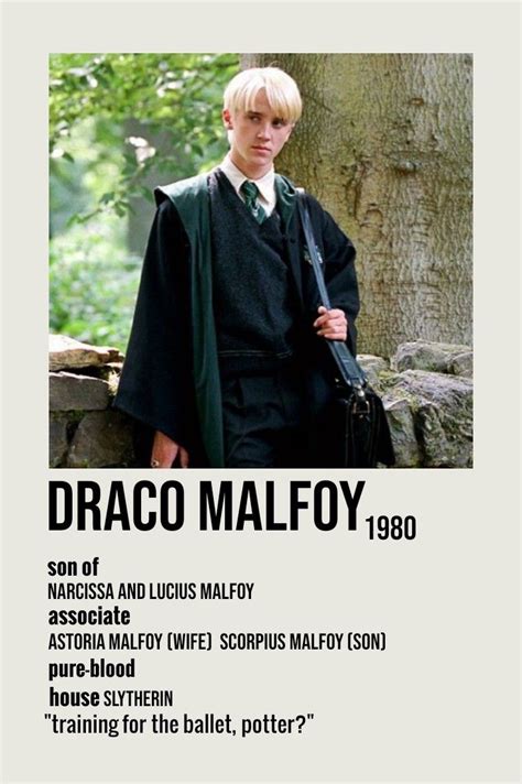 draco malfoy minimalist poster | Posters de filmes minimalistas ...