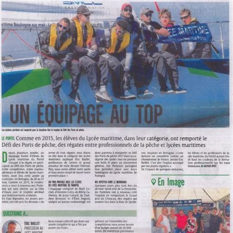 Journal La Semaine Dans Le Boulonnais Lyc E Maritime De Boulogne Sur