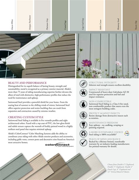 Alside Catalogs Satin Wood Steel Siding Brochure Arcat