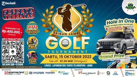 Dorong Olahraga Golf Tribun Jambi Golf Tournament Siapkan Hadiah Utama