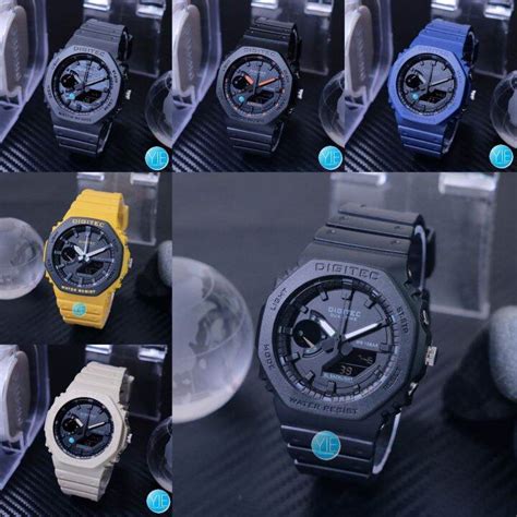 Jam Tangan Digitec Pria Model Sport Army Da T Dual Time Bergaransi