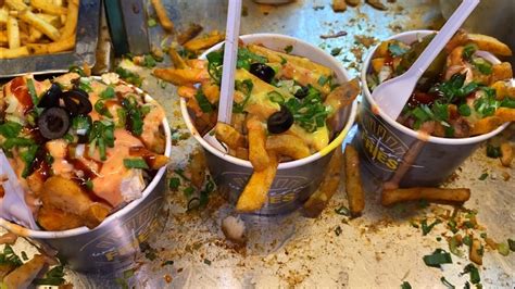 Chicken Loaded Fries Street French Fries Amazing Street Food Of