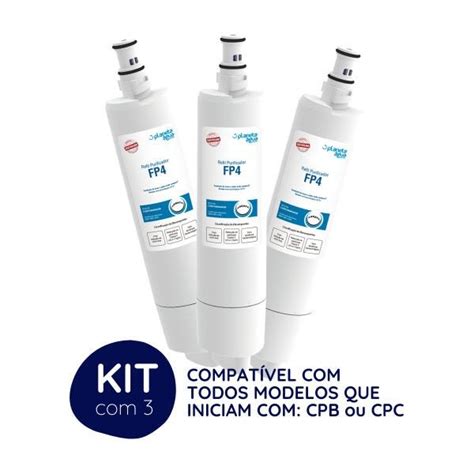 Kit 3 Refil FP4 Para Purificadores Consul MadeiraMadeira