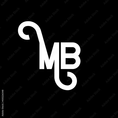 Mb Letter Logo Design Initial Letters Mb Logo Icon Abstract Letter Mb