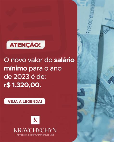 O Novo Valor Do Salário Mínimo é R132000 Kravchychyn Advocacia E Consultoria