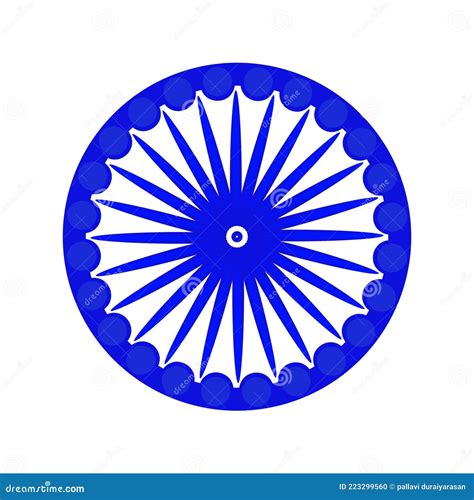 India Flag Blue Wheel Stock Illustration Illustration Of Whee 223299560