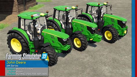 John Deere 6m Series Farming Simulator 22 Fs22 Mods Review 2k Youtube