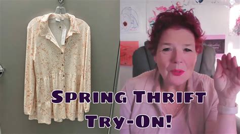 Thrifting After 60 Spring Haul And Try On Come Thrifting With Me