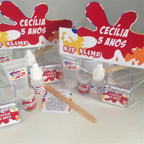 Kit Slime Embalagens Personalizadas Elo Produtos Especiais