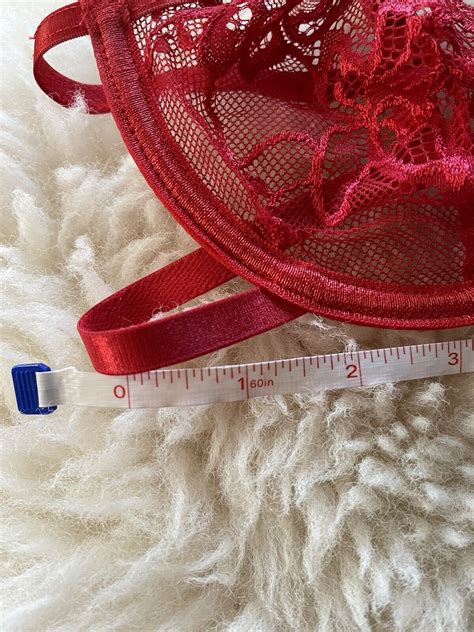 Red Floral Lace Bra And Thong Set Sexy Lingerie Underwired Ebay