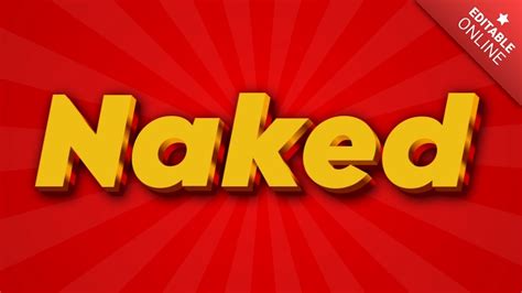 Naked Speed Red Text Effect Generator