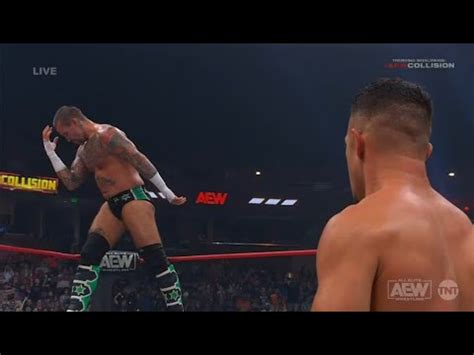 Cm Punk Nearly Kills Ricky Starks Aew World Championship Full Match At