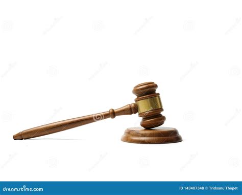 Gavel and Sound Block Isolated Stock Photo - Image of auction, lawyer: 143407348