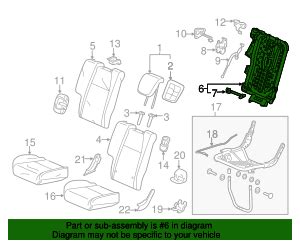 T W A Frame R Rear Seat Back Honda Hr V Honda