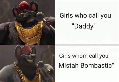 "Girls who call you Mistah Boombastic" | Biggie Cheese | Know Your Meme