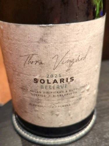 Thora Vingård Solaris Reserve Vivino US