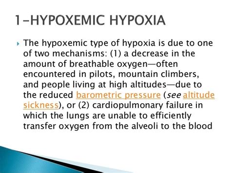 Hypoxia & hypoxemia